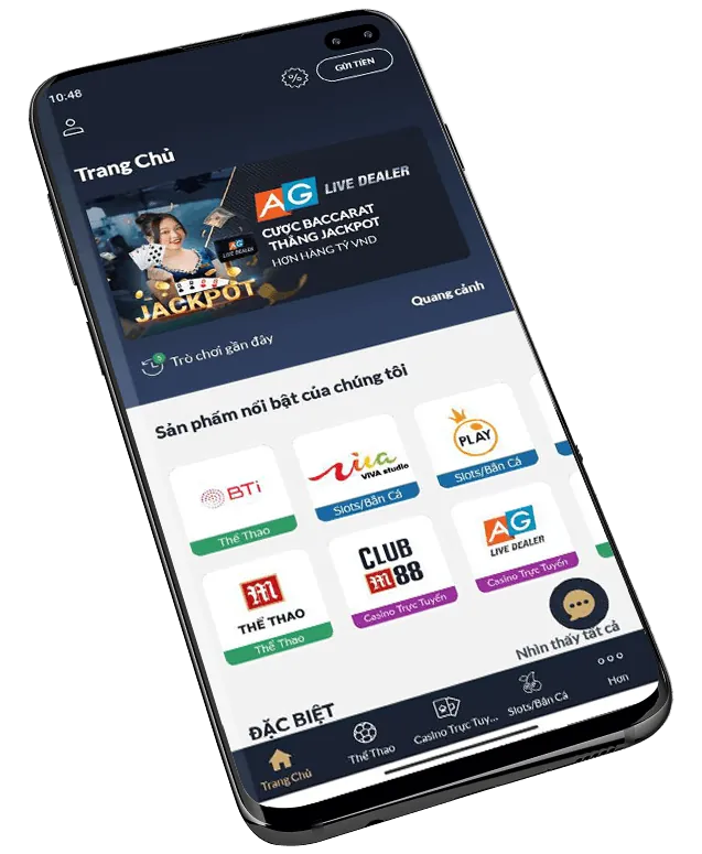 Ứng dụng Sinbet trên điện thoại